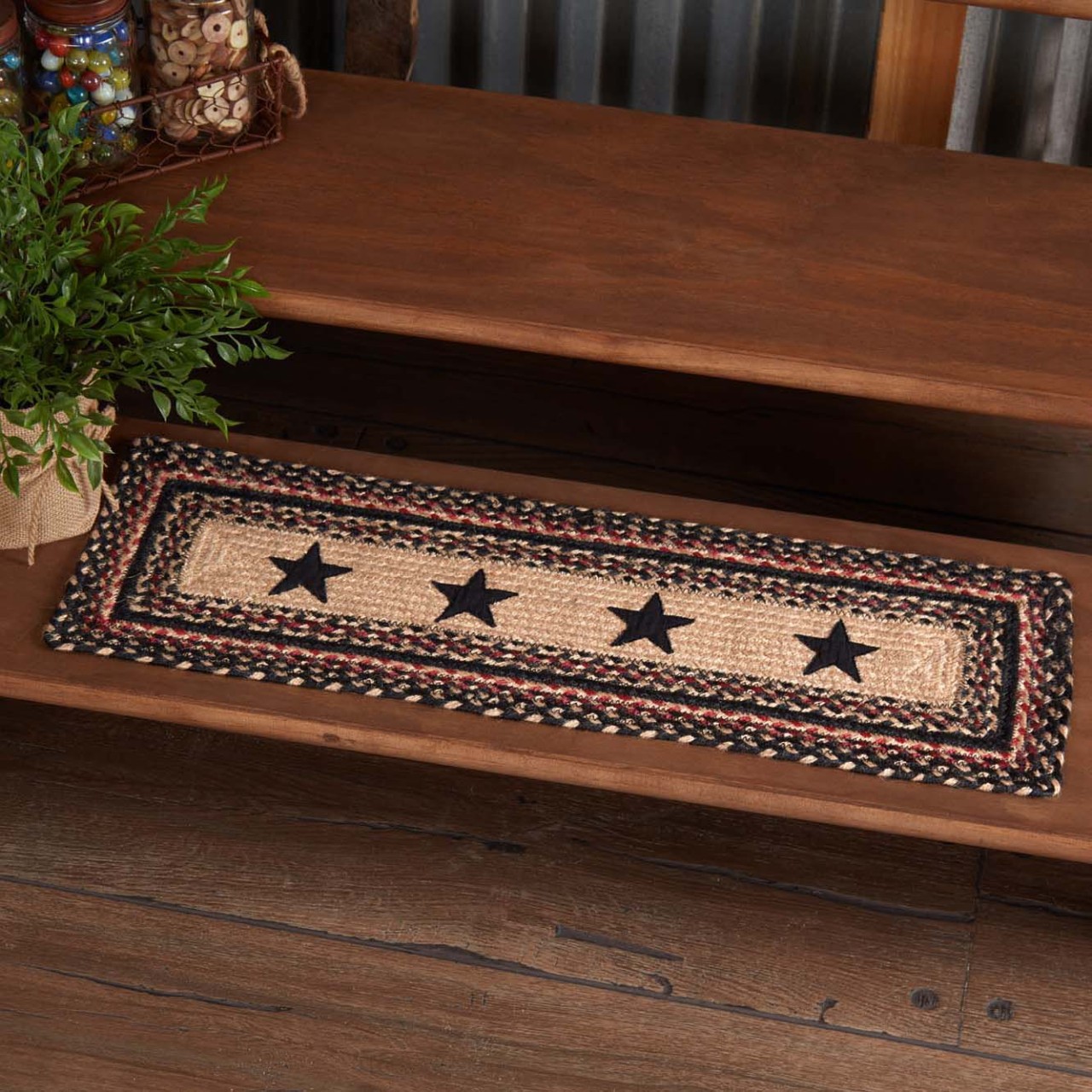 VHC Colonial Star Jute Stair Tread - Thumbnail 2