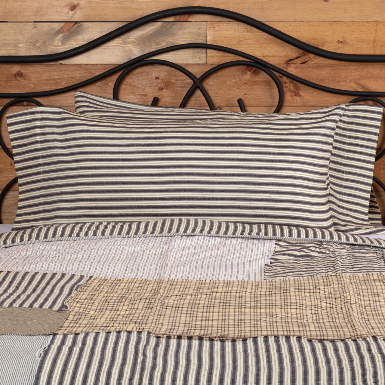 Ashmont Ticking Stripe Pillowcases - Standard Set of 2 - Thumbnail 5
