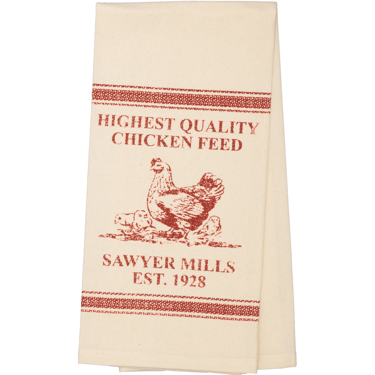 Sawyer Mill Red Tea Towels Chicken