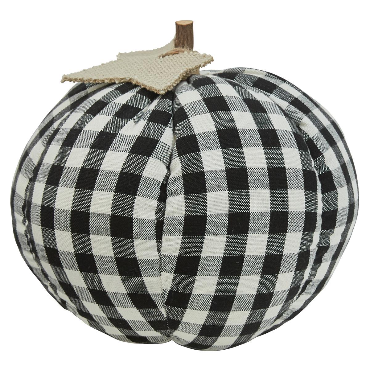 Great Black & Cream Check Pumpkin