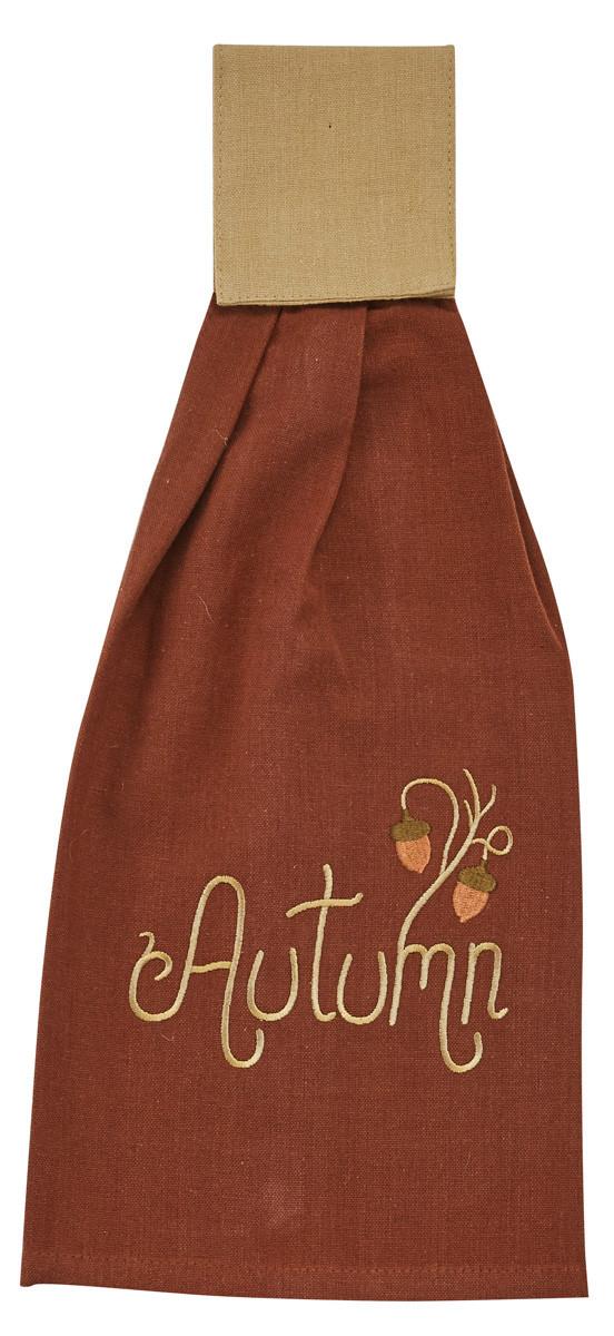 Peak Season Autumn Embroidered Hand Tab Towels