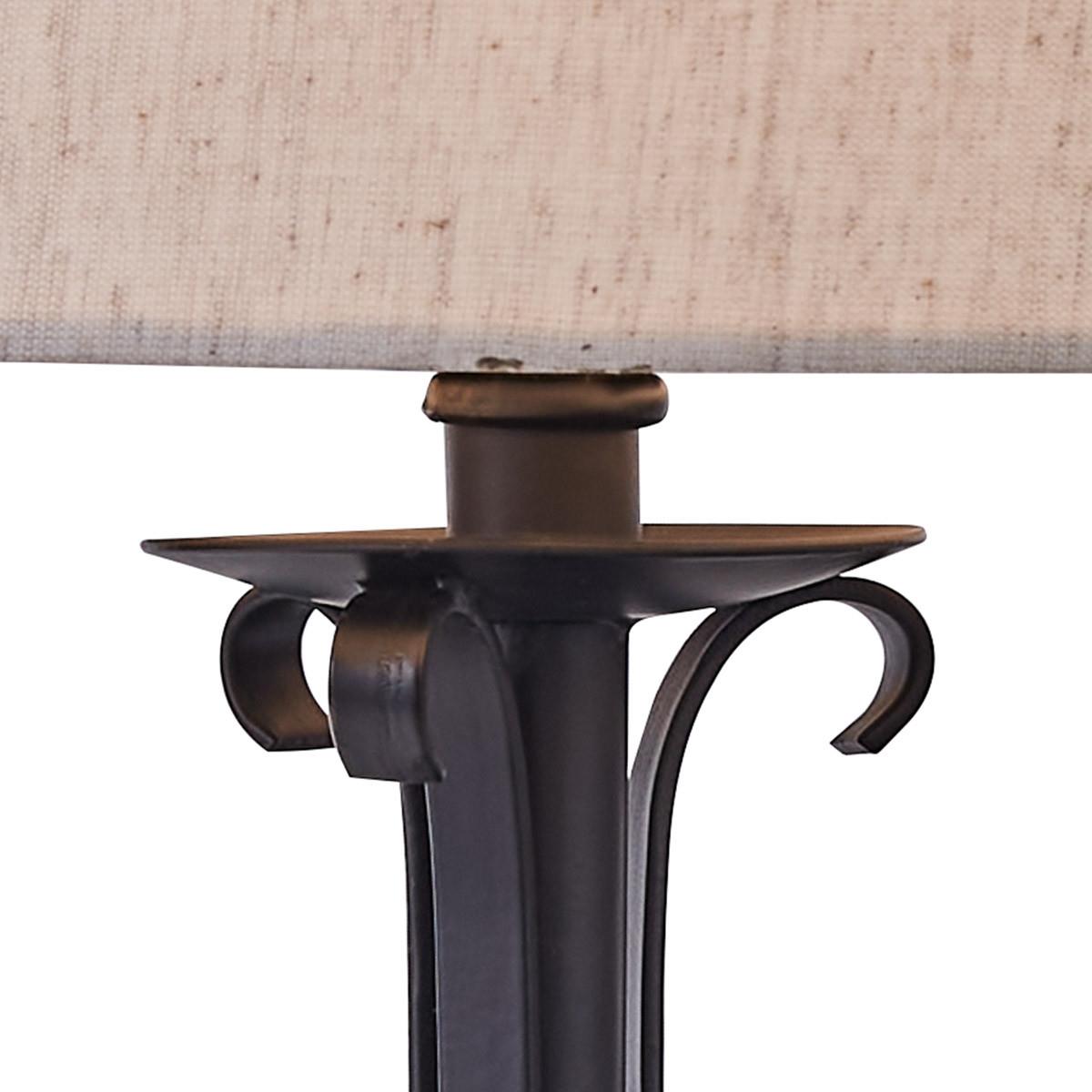 【いんどろん】ビンテージ40's　THE　TOLEDO　L Iron Scroll Lamp with Shade - Country Village Shoppe