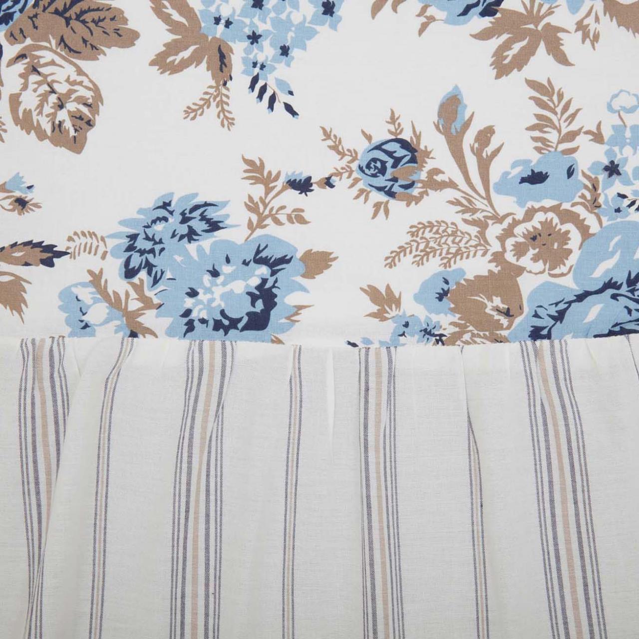 Annie Blue Floral Shower Curtain - Thumbnail 3