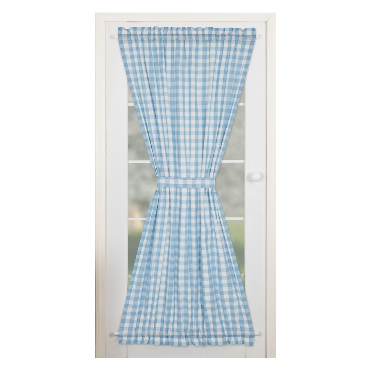 Annie Buffalo Check Blue Door Panel - Thumbnail 2