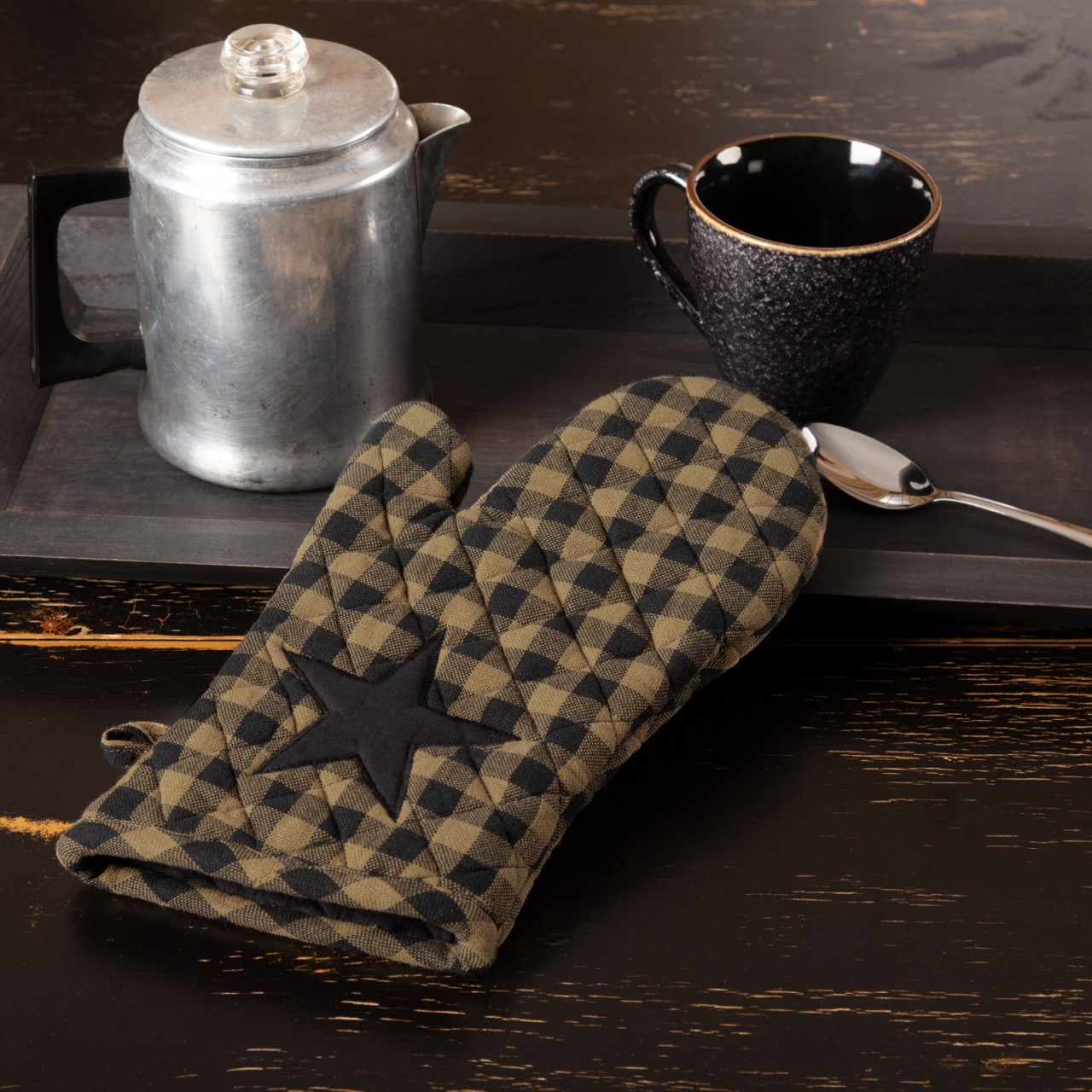 Black Star Oven Mitt - Thumbnail 2