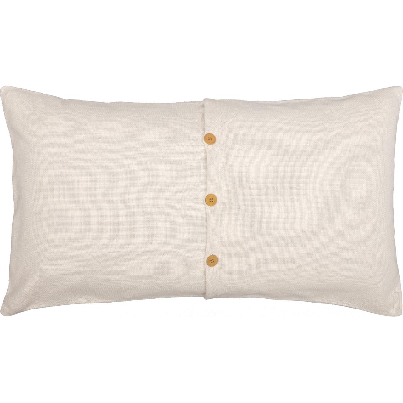 Burlap Antique White Pillow Sham - King - Thumbnail 3