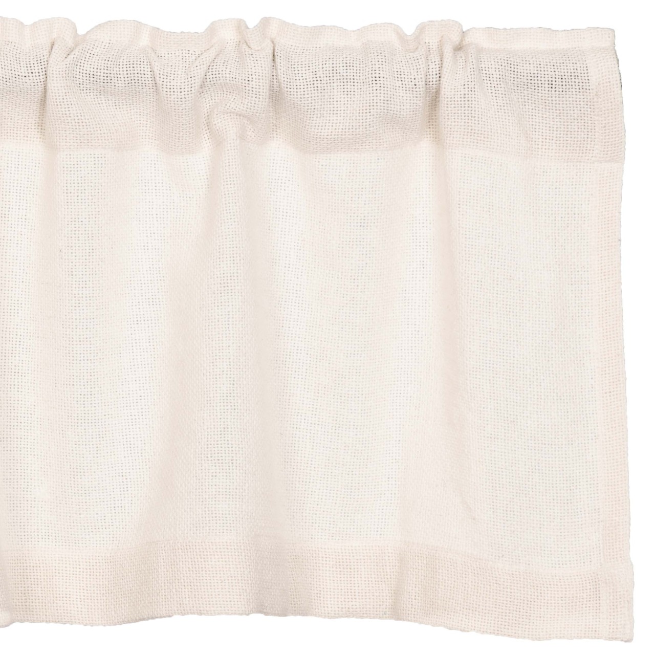 Burlap Antique White Valance - Thumbnail 2
