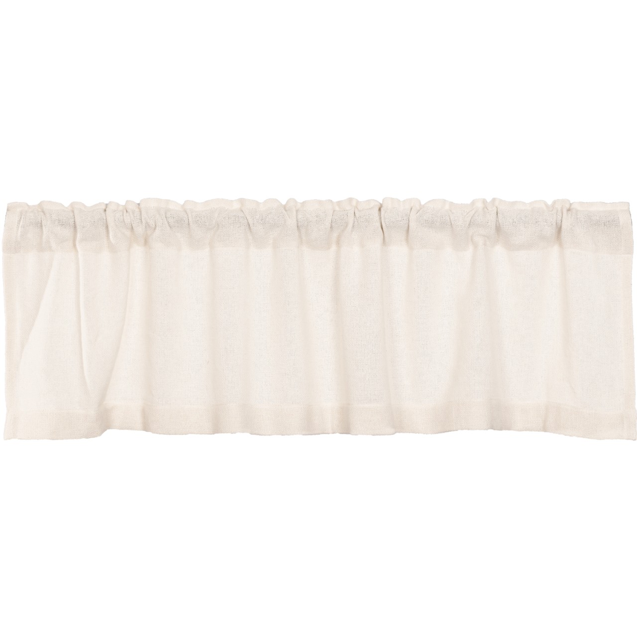 Burlap Antique White Valance