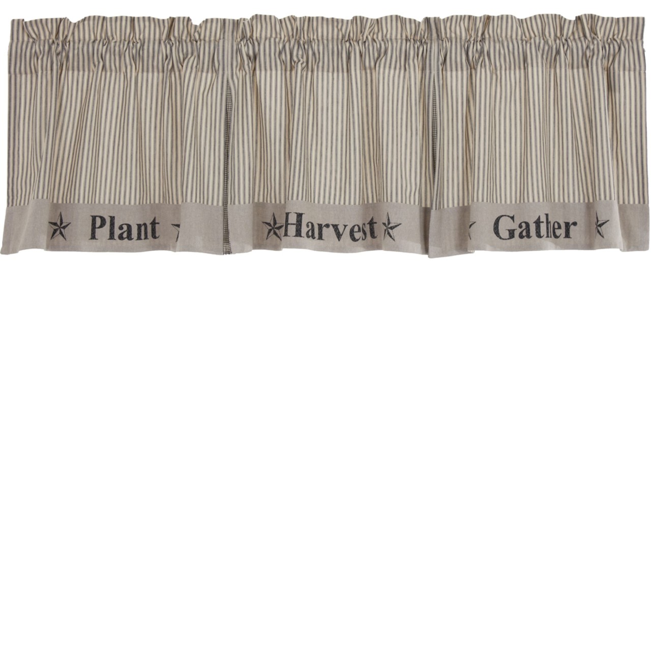 Sawyer Mill Charcoal Gather Valance - Thumbnail 2