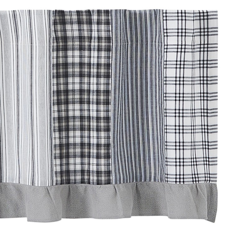 Sawyer Mill Black Patchwork Valance - Thumbnail 5