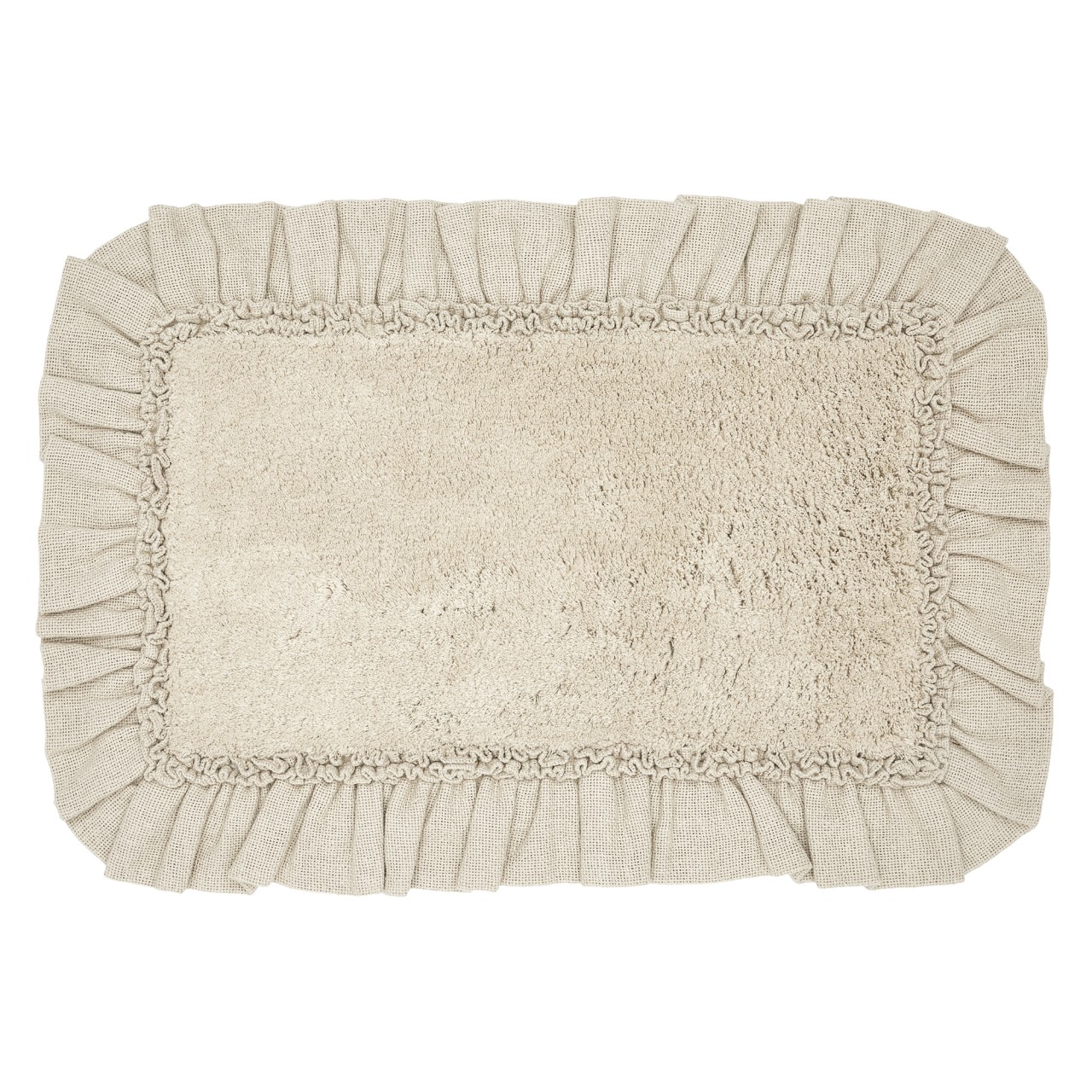 Burlap Vintage Bath Mat