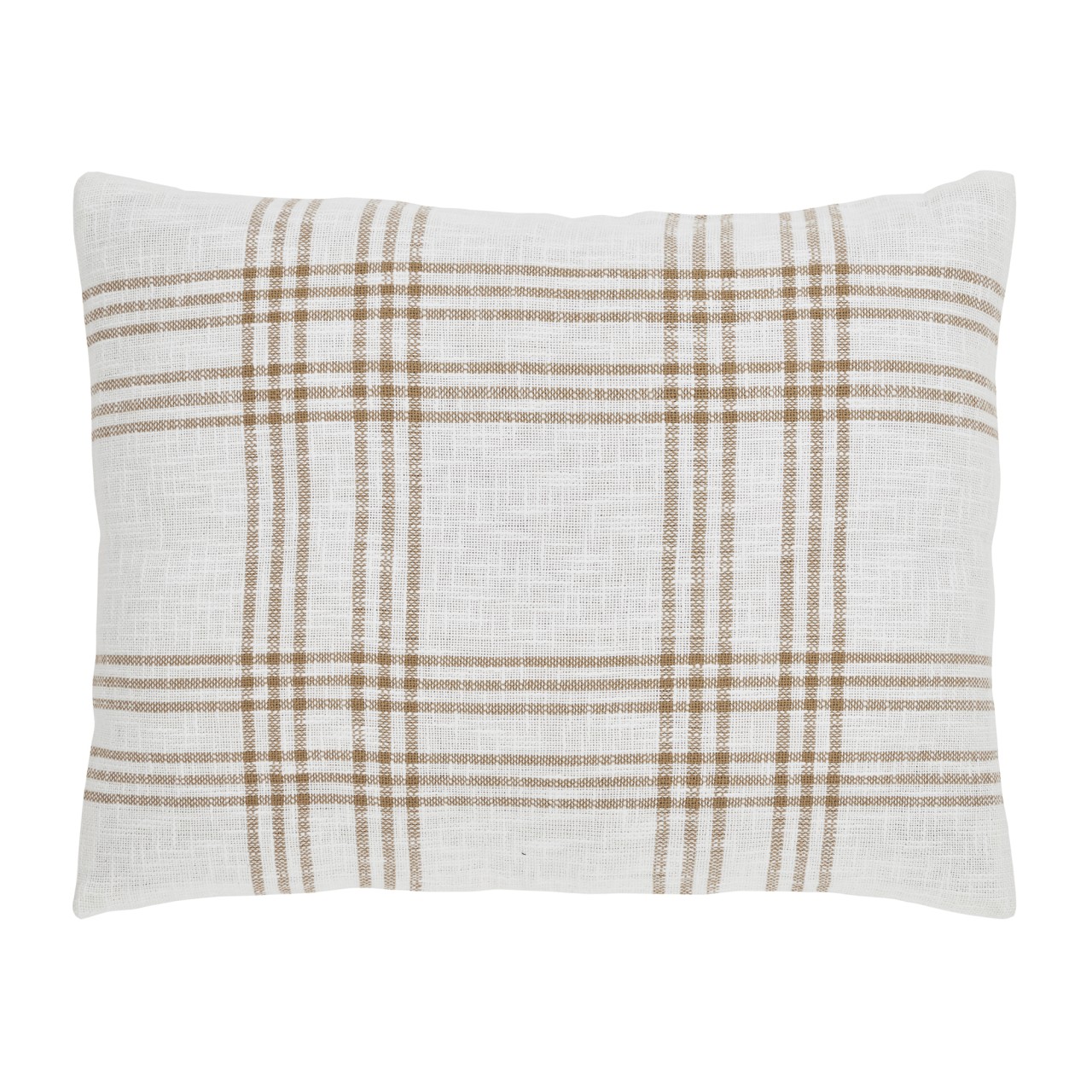 VHC Wheat Plaid Pillow Sham