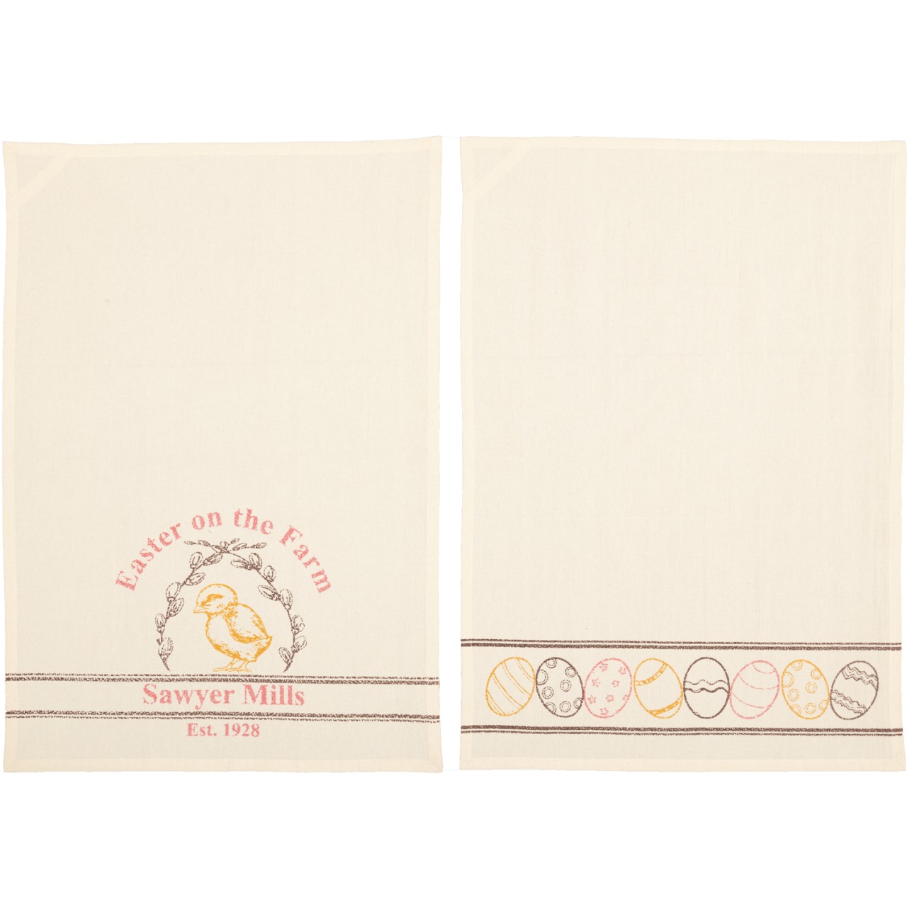 Sawyer Mill Easter On The Farm Chick Tea Towels - Thumbnail 2