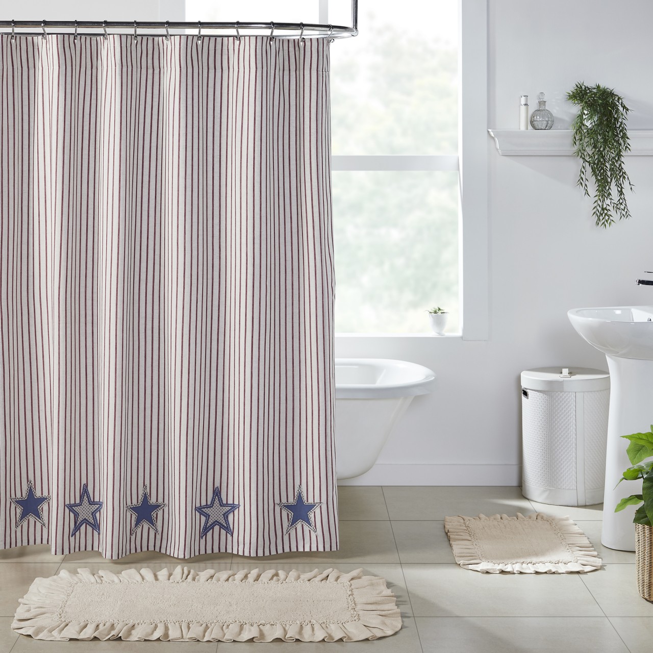 Celebration Applique Star Shower Curtain - Thumbnail 2