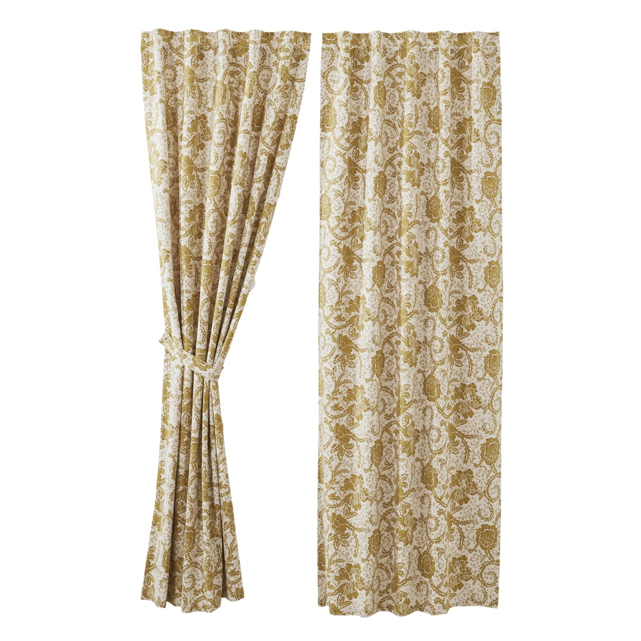 Dorset Gold Floral Panels