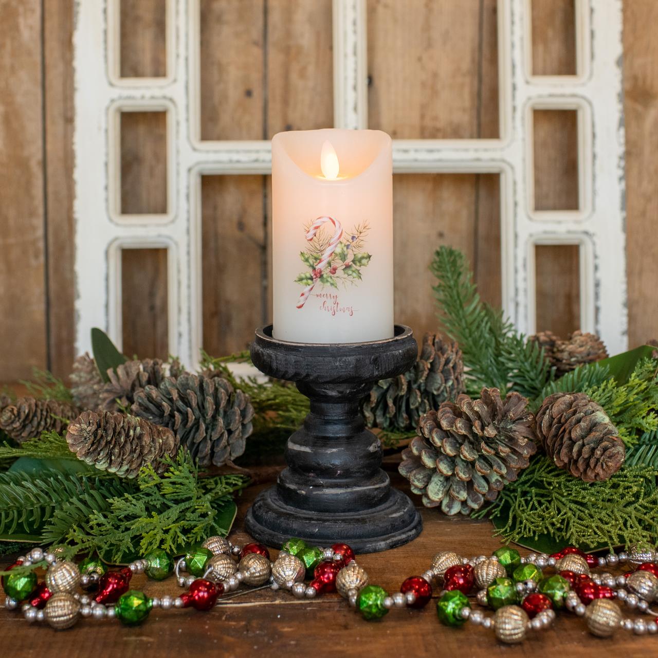 Ragon House Candy Cane Timer Candle