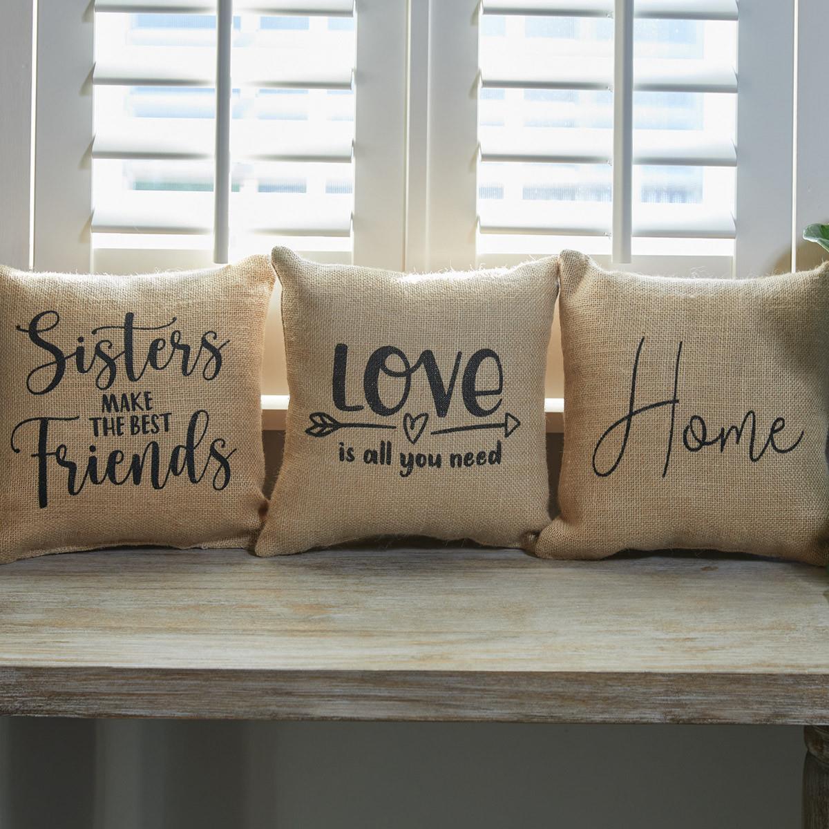 Home Sentiment Pillow - 10x10 - Country Village Shoppe