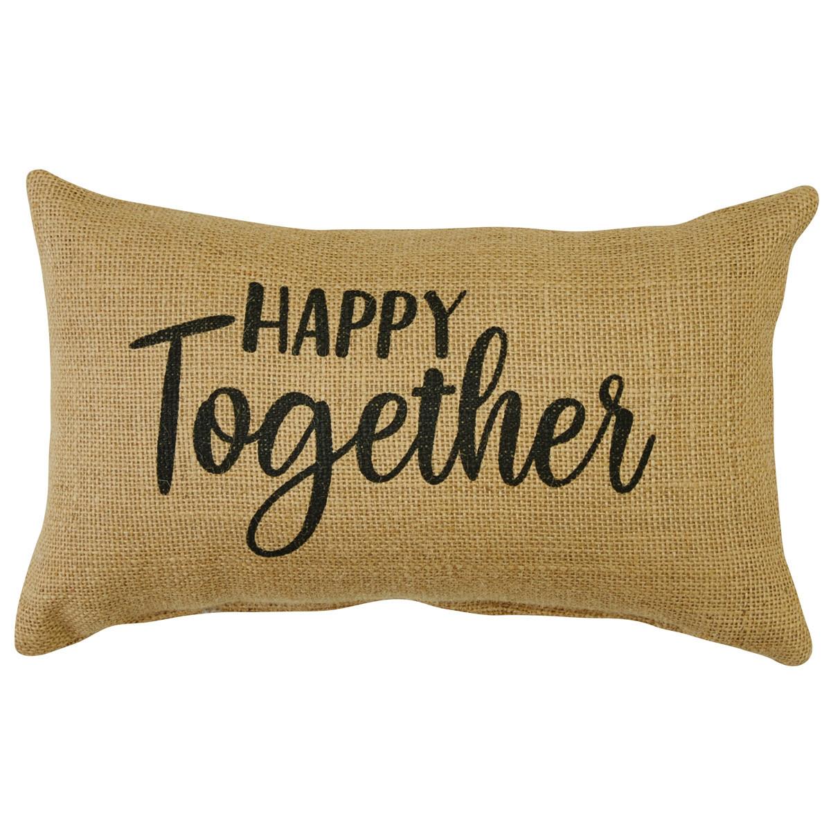Happy Together Sentiment Pillow