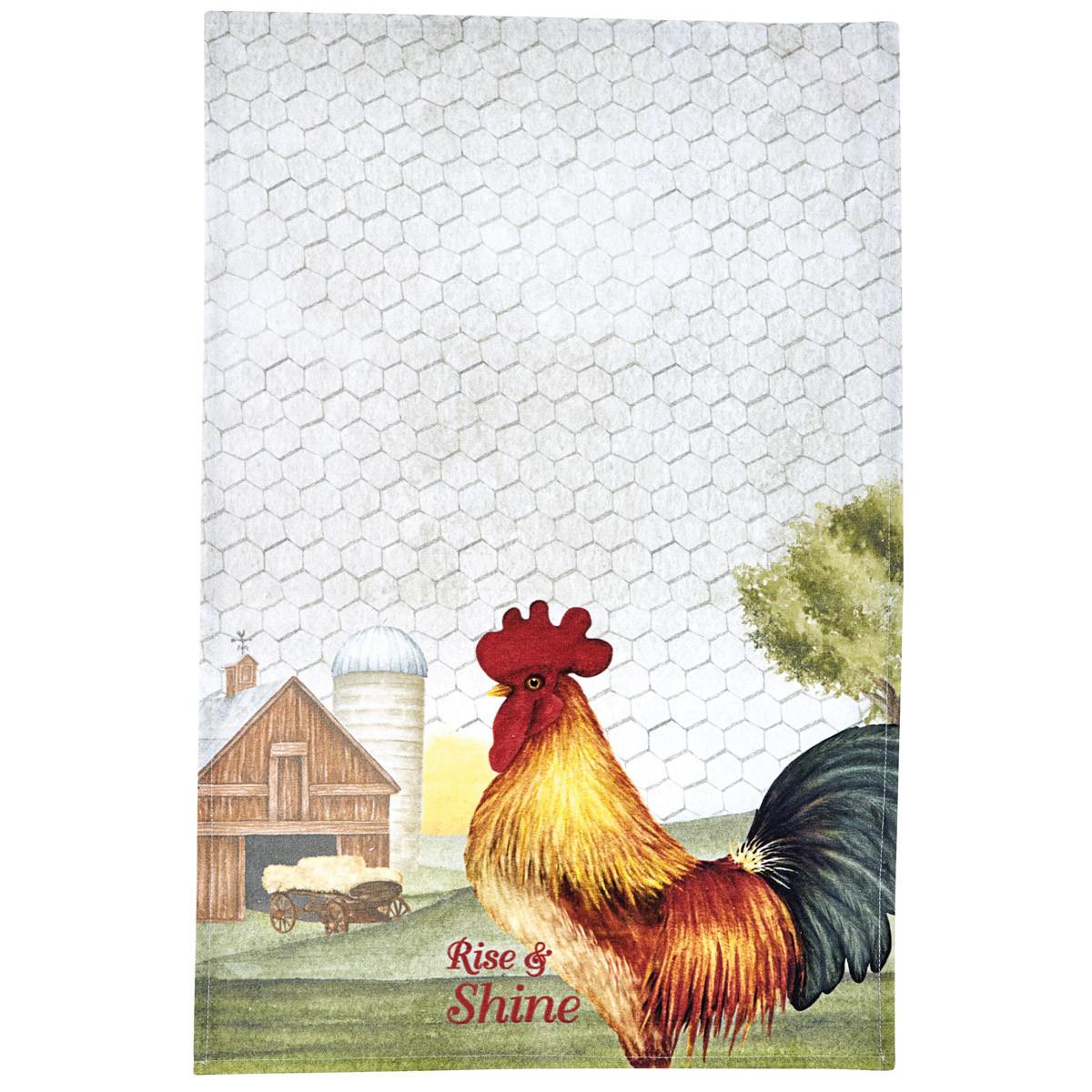 Rise And Shine Printed Dishtowels - Thumbnail 3