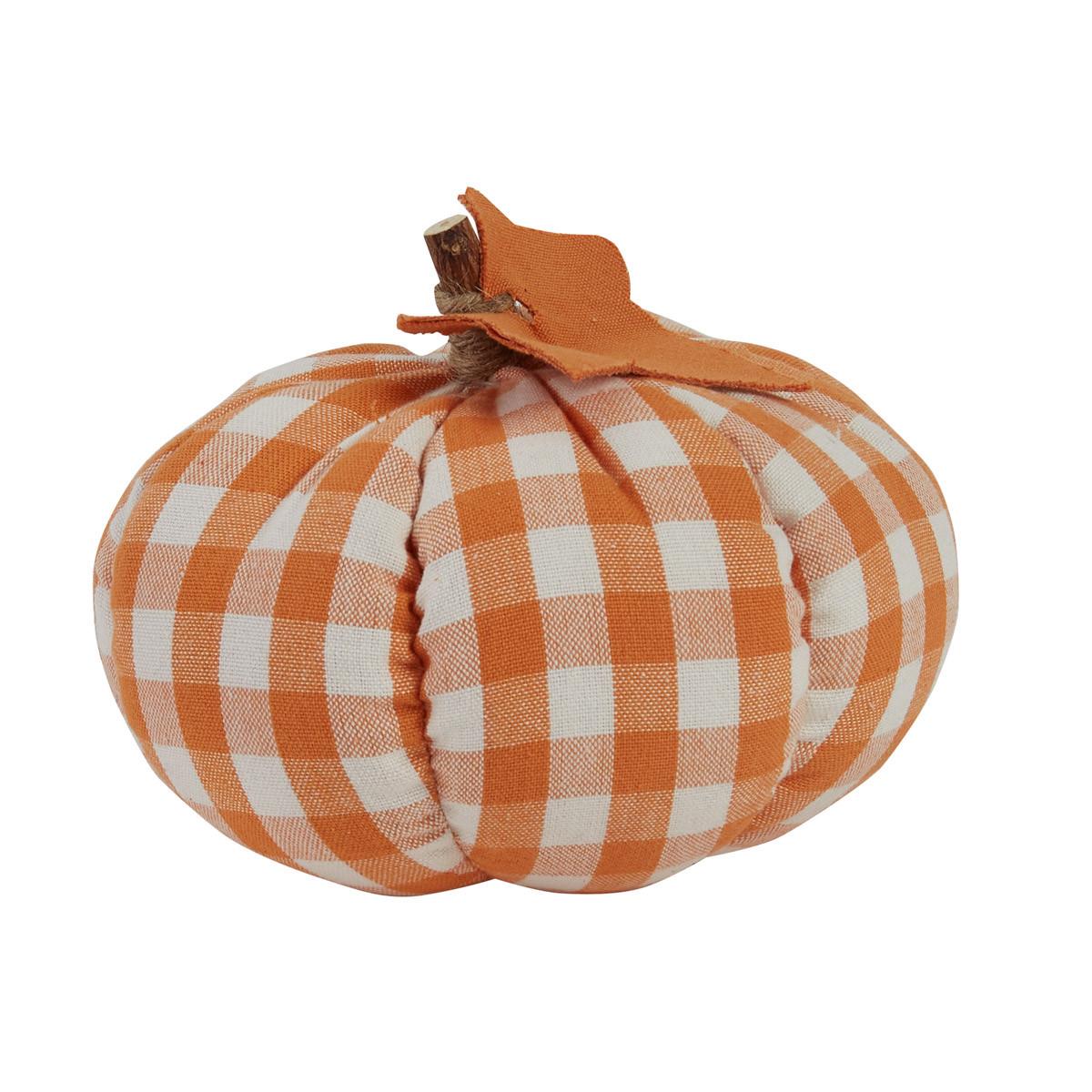 Short Orange Check Pumpkin