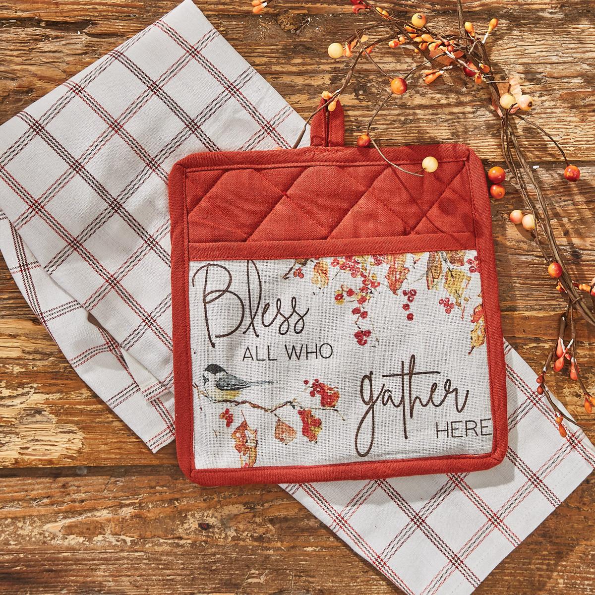 Fall Blessings Pocket Potholder Set - Thumbnail 2