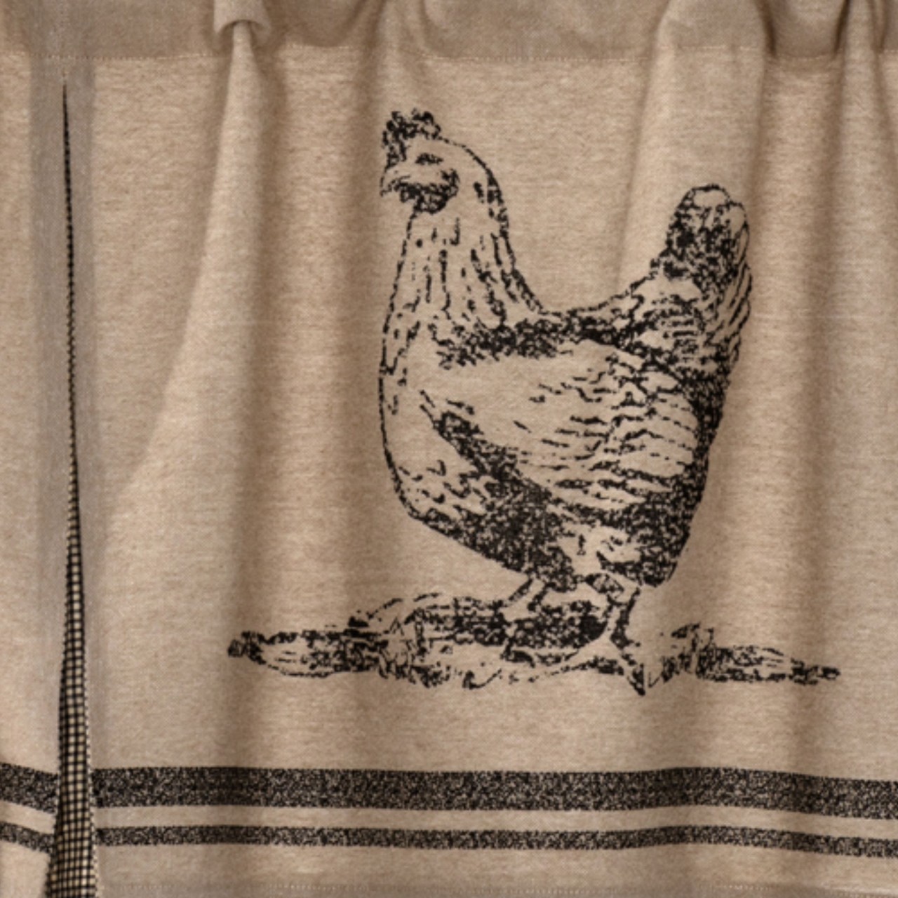 Sawyer Mill Charcoal Chicken Valance - Thumbnail 3