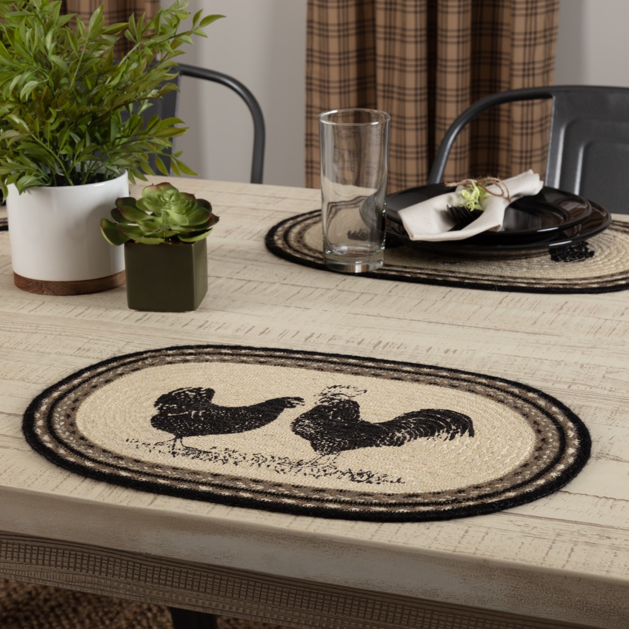 VHC Sawyer Mill Poultry Jute Placemats - Thumbnail 5