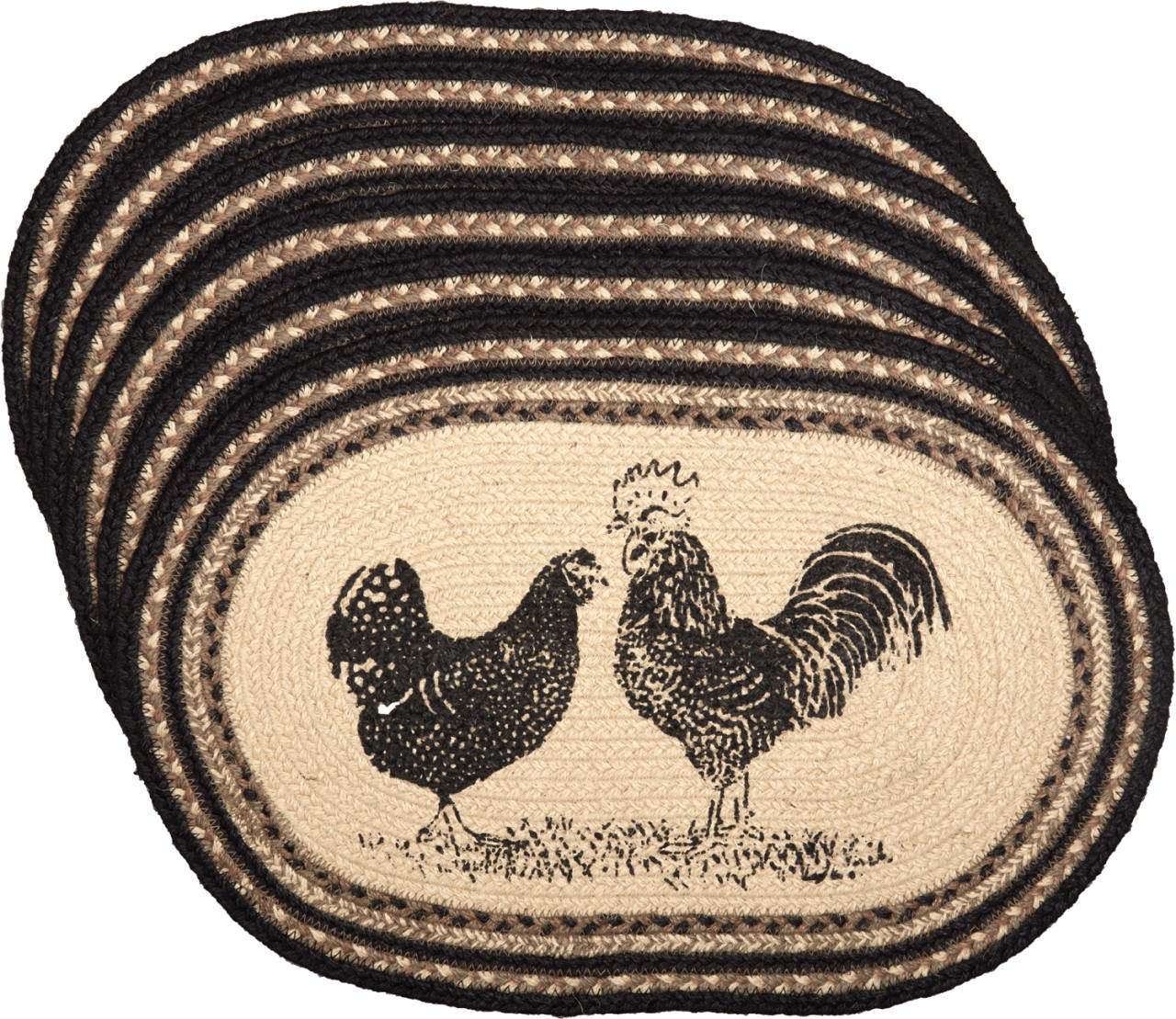 VHC Sawyer Mill Poultry Jute Placemats - Thumbnail 4