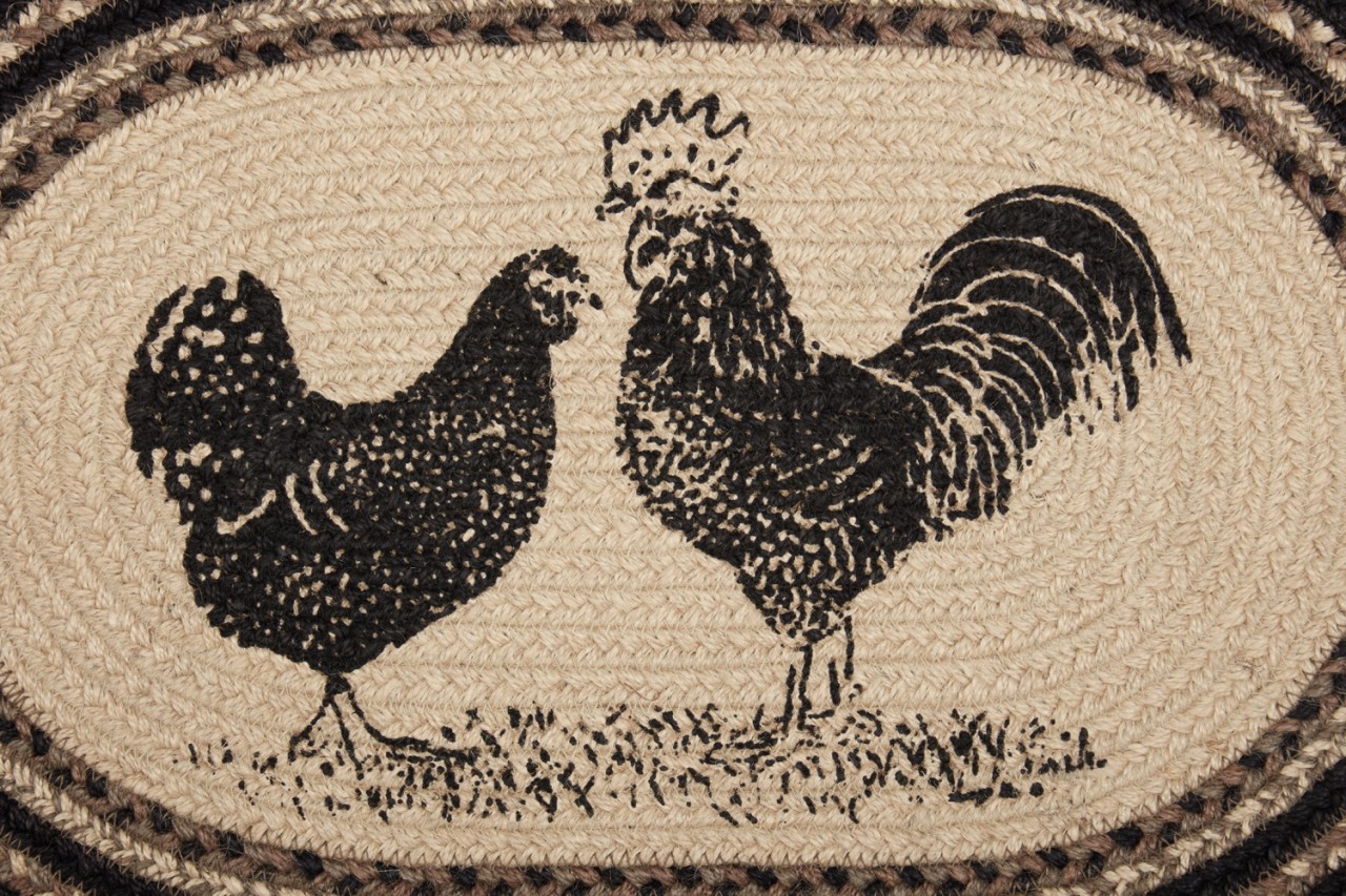 VHC Sawyer Mill Poultry Jute Placemats