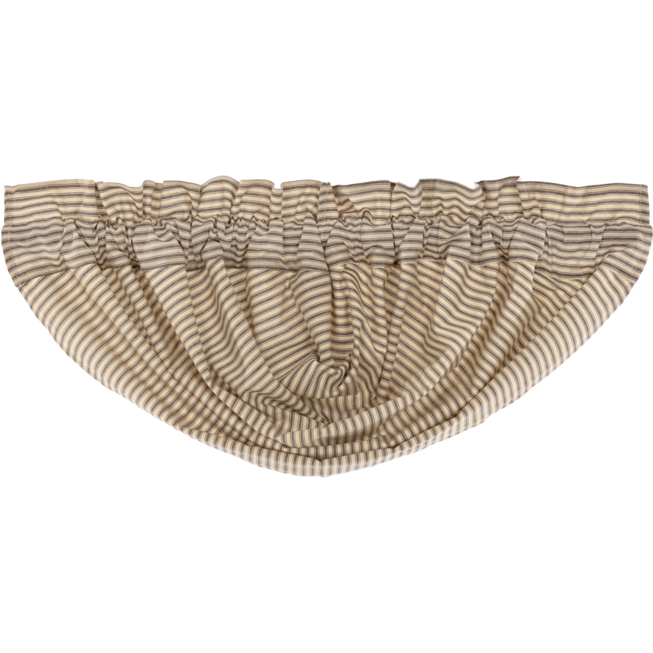 Sawyer Mill Charcoal Ticking Stripe Valance - Balloon - Thumbnail 2