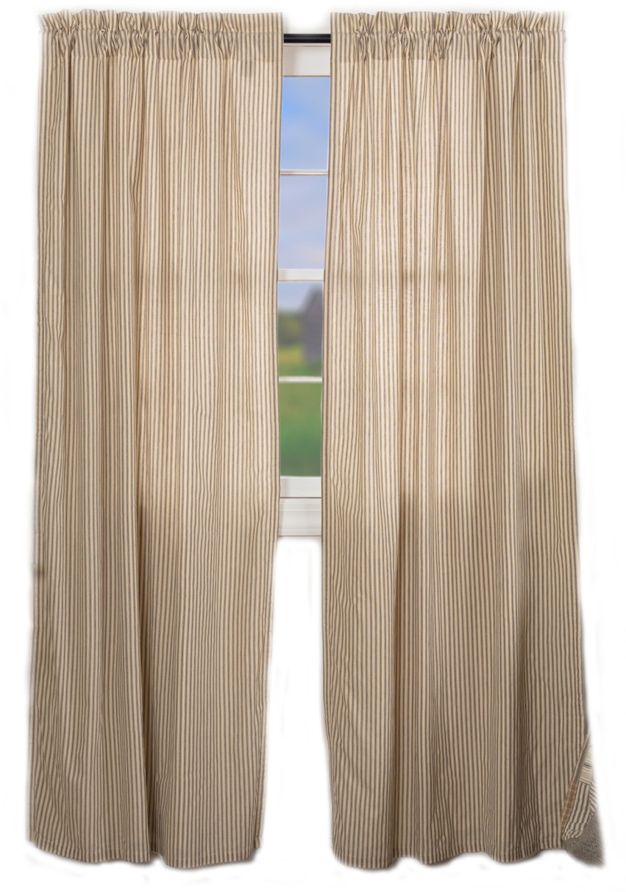 Sawyer Mill Charcoal Ticking Stripe Panels