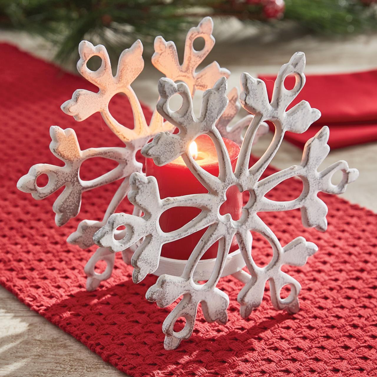 Snowflake Pillar Holder - Thumbnail 2