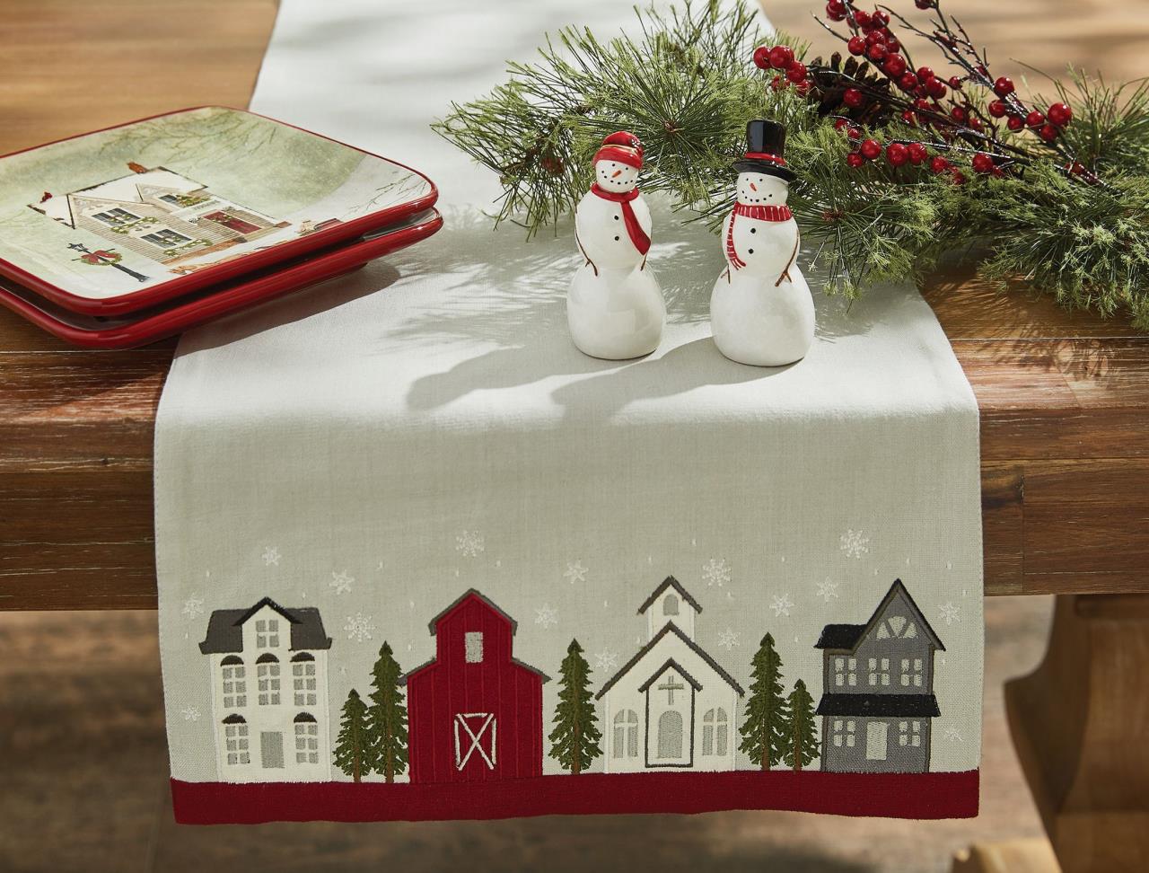 Vintage Town Square Salt & Pepper Set