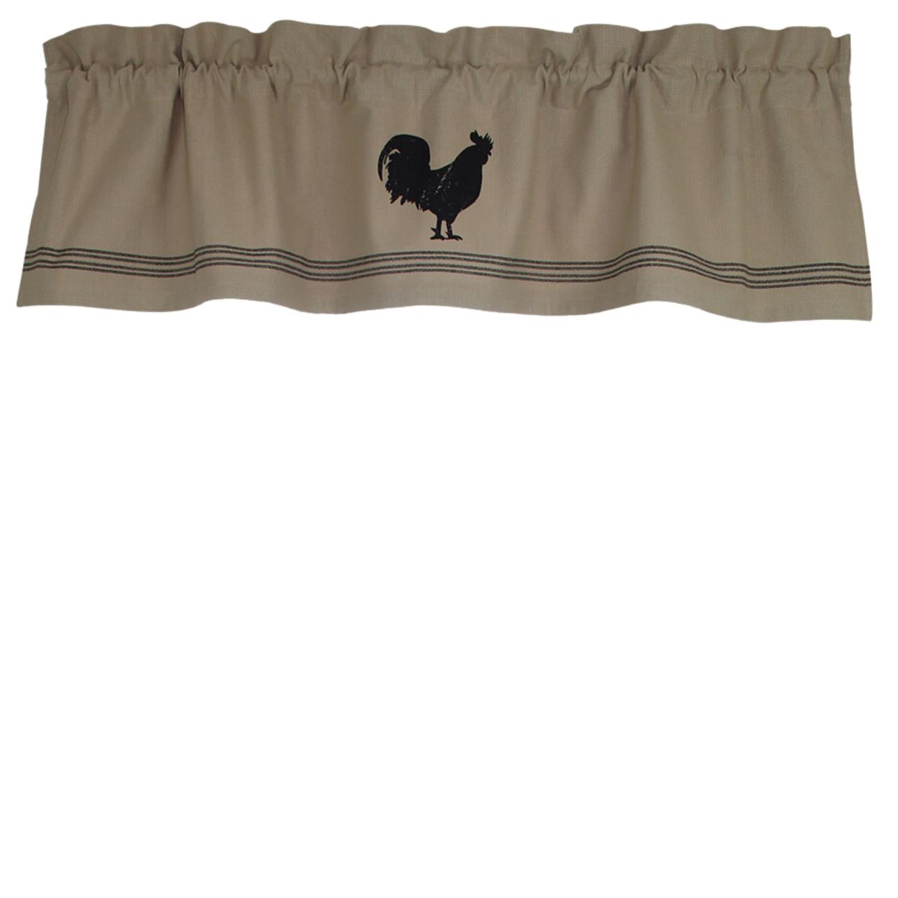 Farmhouse Rooster Oat Valance - Thumbnail 2