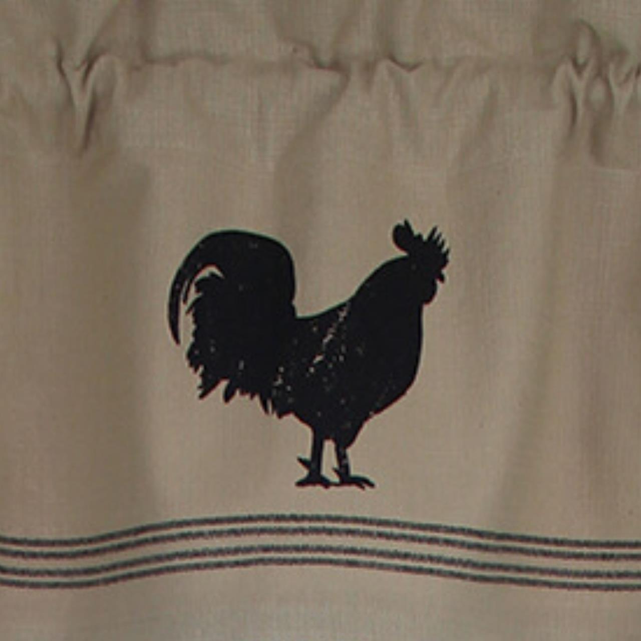Farmhouse Rooster Oat Valance - Thumbnail 3
