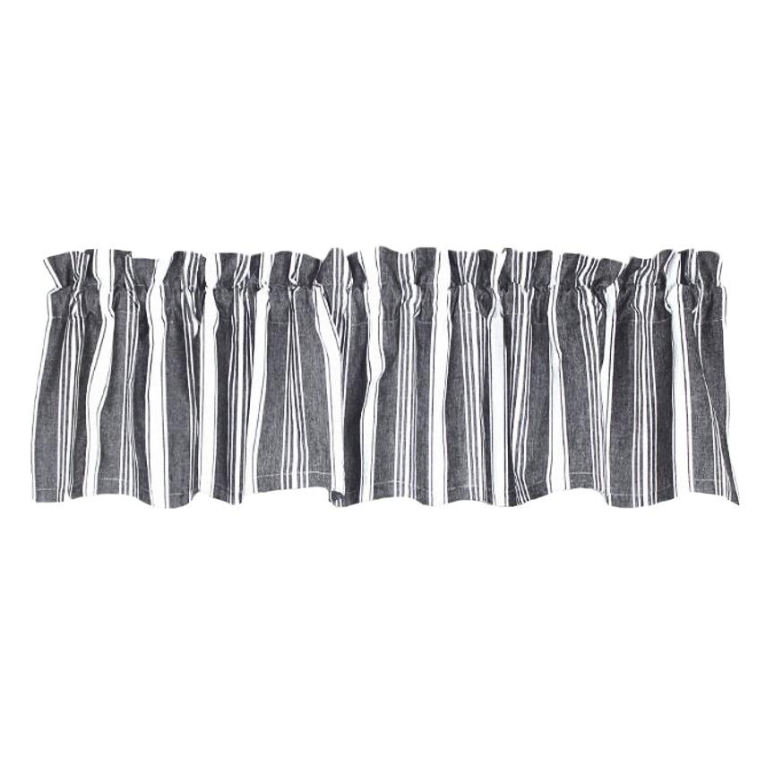 Flour Sack Black Valance