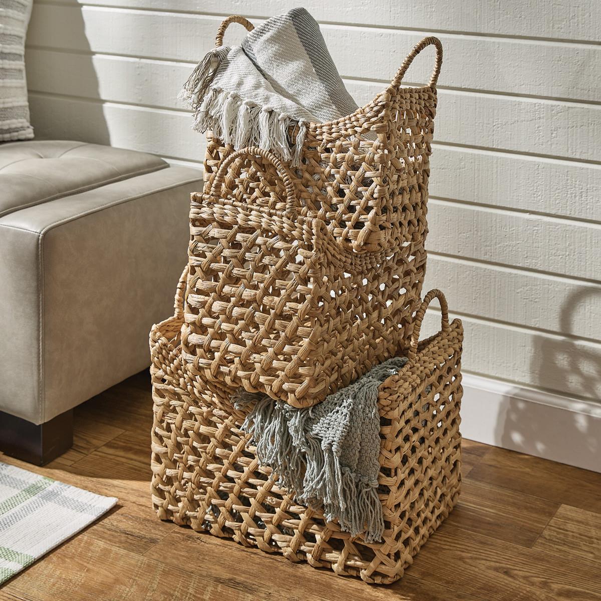 Park Designs Water Hyacinth Baskets