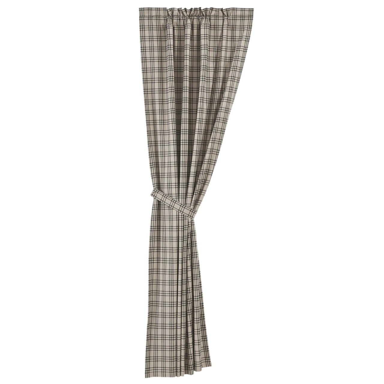 Sawyer Mill Charcoal Plaid Blackout Panel - Thumbnail 3