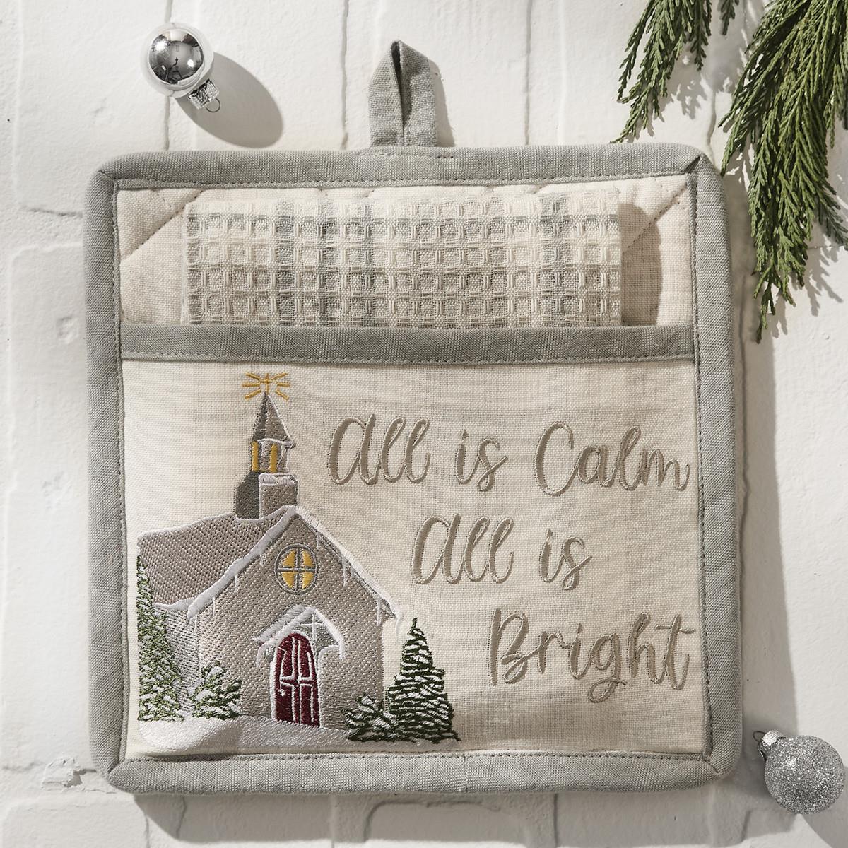 All Is Calm Pocket Potholder Set - Thumbnail 2