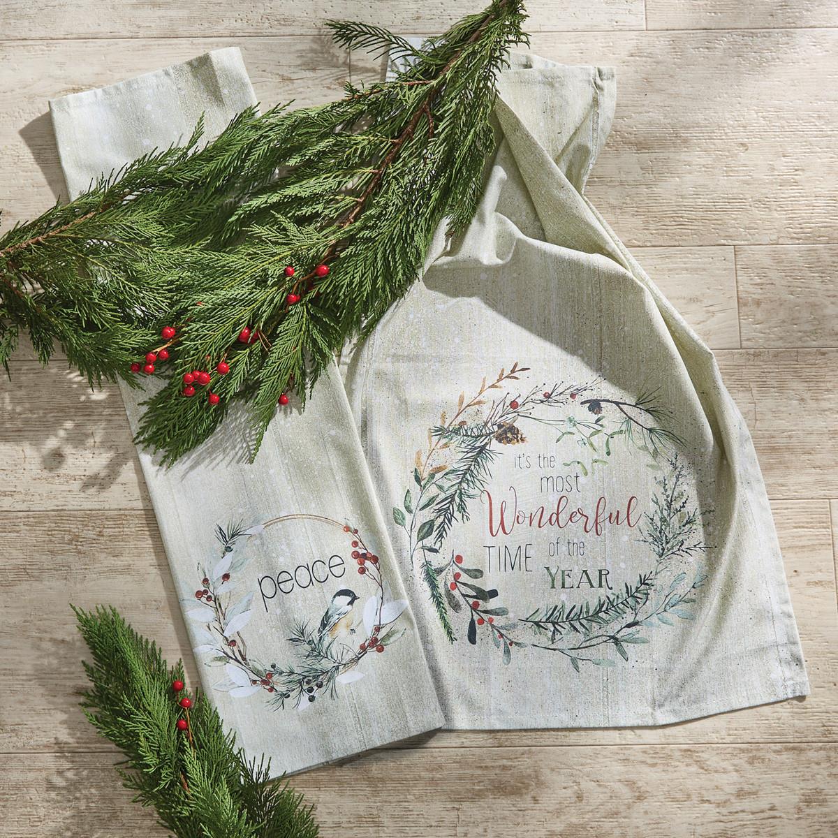 Peace Printed Dishtowel - Thumbnail 2