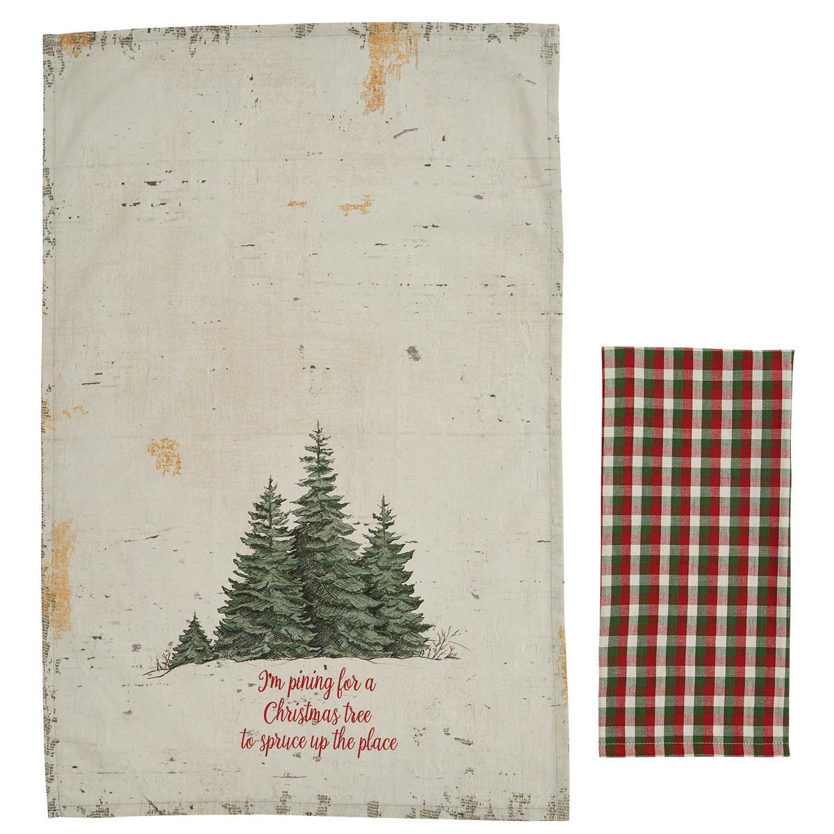 Wild & Beautiful Holiday Christmas Tree Dishtowels