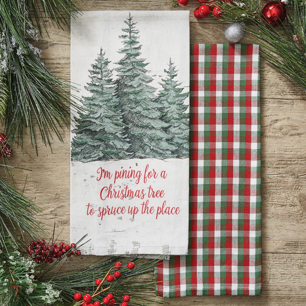 Wild & Beautiful Holiday Christmas Tree Dishtowels - Thumbnail 3