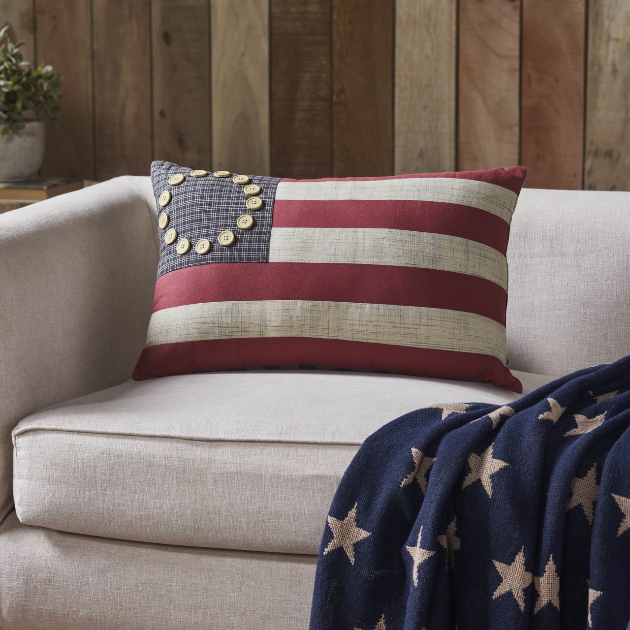 My Country Flag Pillow 14x22 Country Village Shoppe
