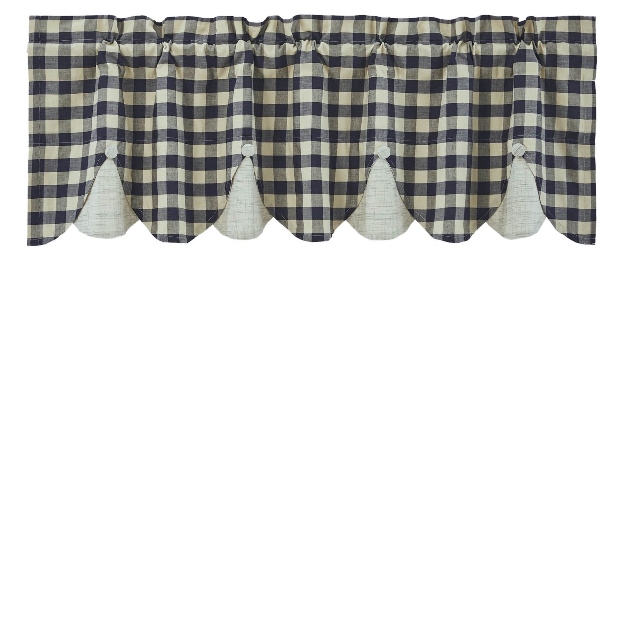 My Country Lined Layered Valance - Thumbnail 2