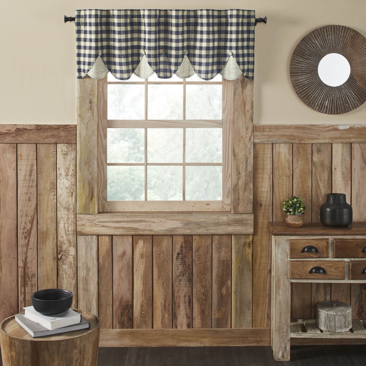 My Country Lined Layered Valance - Thumbnail 4