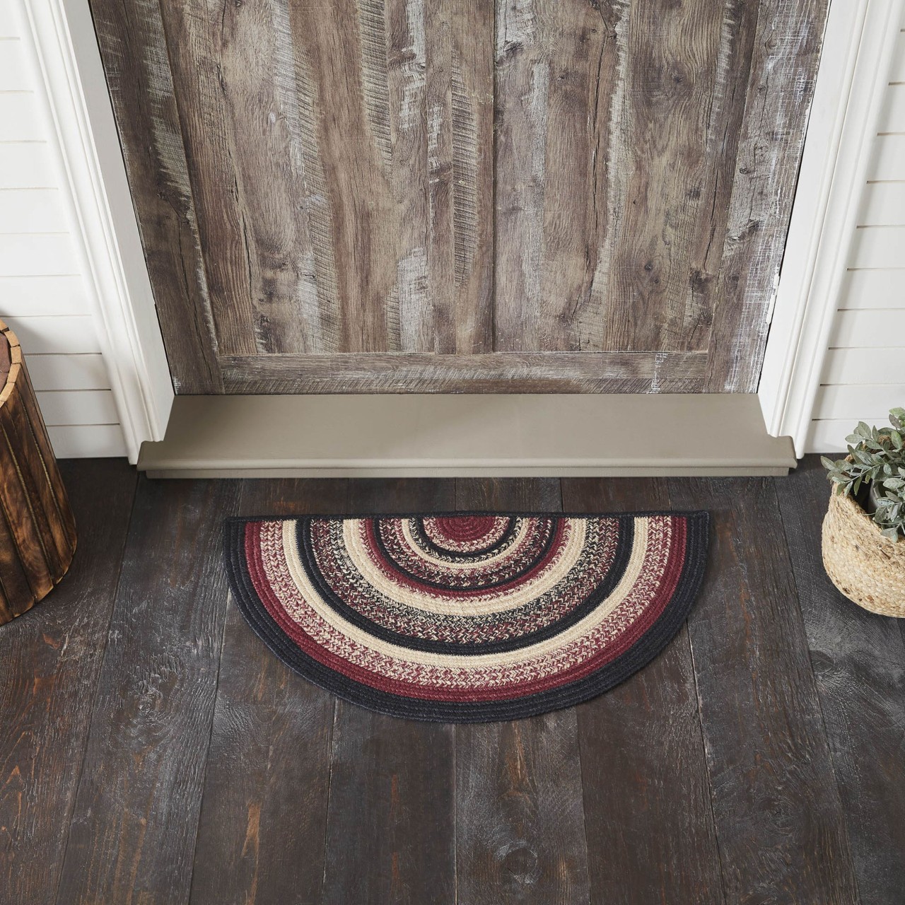 Connell Jute Half Circle Rug - Country Village Shoppe