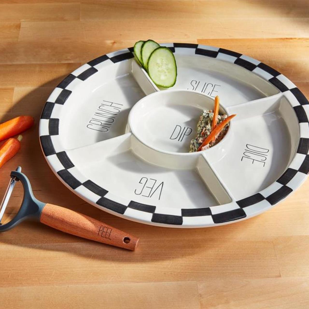 Checkered Crudite Platter Set - Thumbnail 5