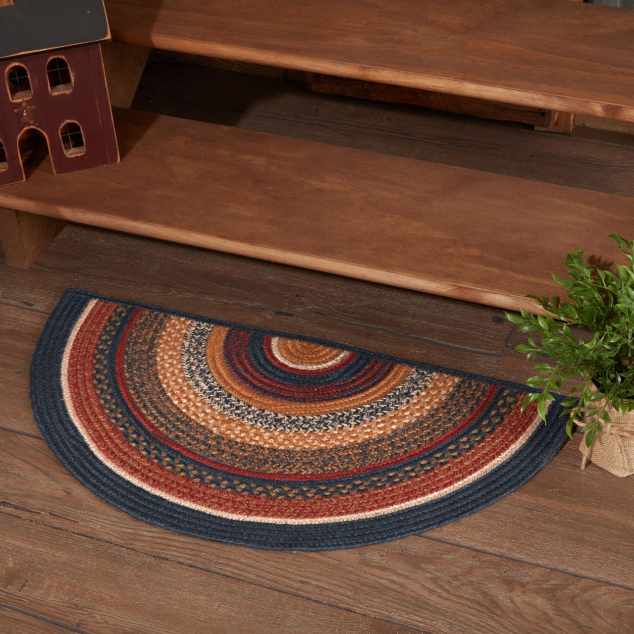 Stratton Jute Half Circle Rug - Country Village Shoppe