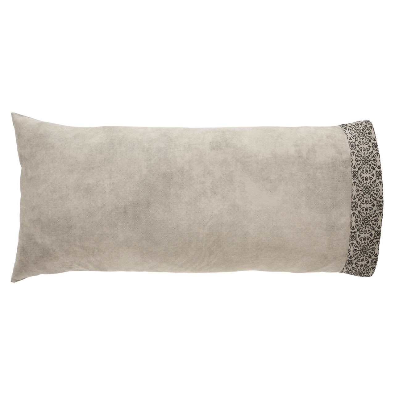 Custom House Black Tan Jacquard Pillowcases - King Set of 2