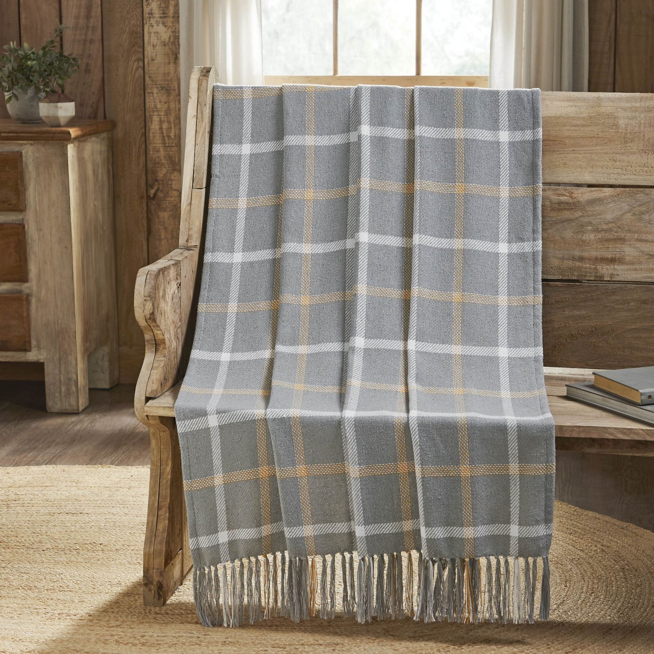 Harvest Blessings Plaid Woven Throw - 50x60 - Country Village Shoppe